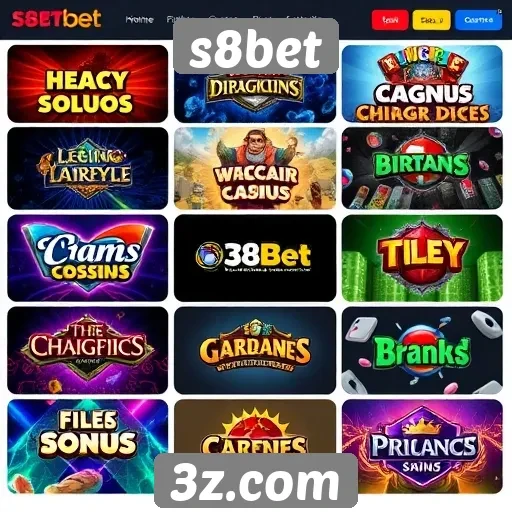 Plataforma s8bet se destaca pela variedade de jogos